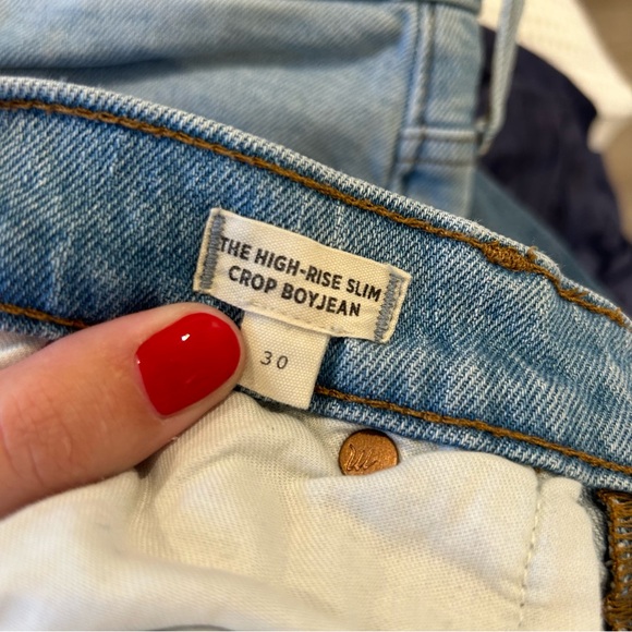 Madewell high risk crop boyjean - Picture 2 of 4